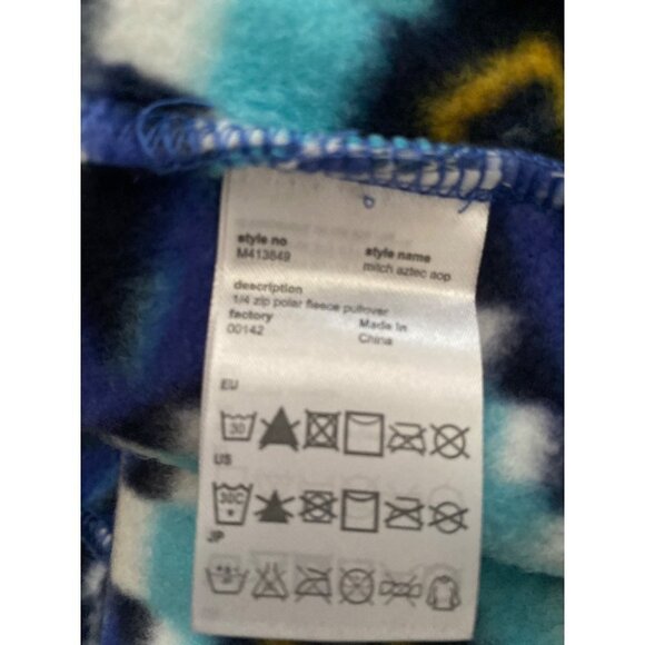 Wesc Miltch Aztec Unisex 1/4 zip polar fleece‎ pullover  Nightshadow Blue XXL - Picture 9 of 11